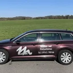 Fahrdienst Meindl VW Passat lila